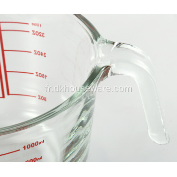 Ensemble de 2 tasses à mesurer en verre borosilicaté élevé